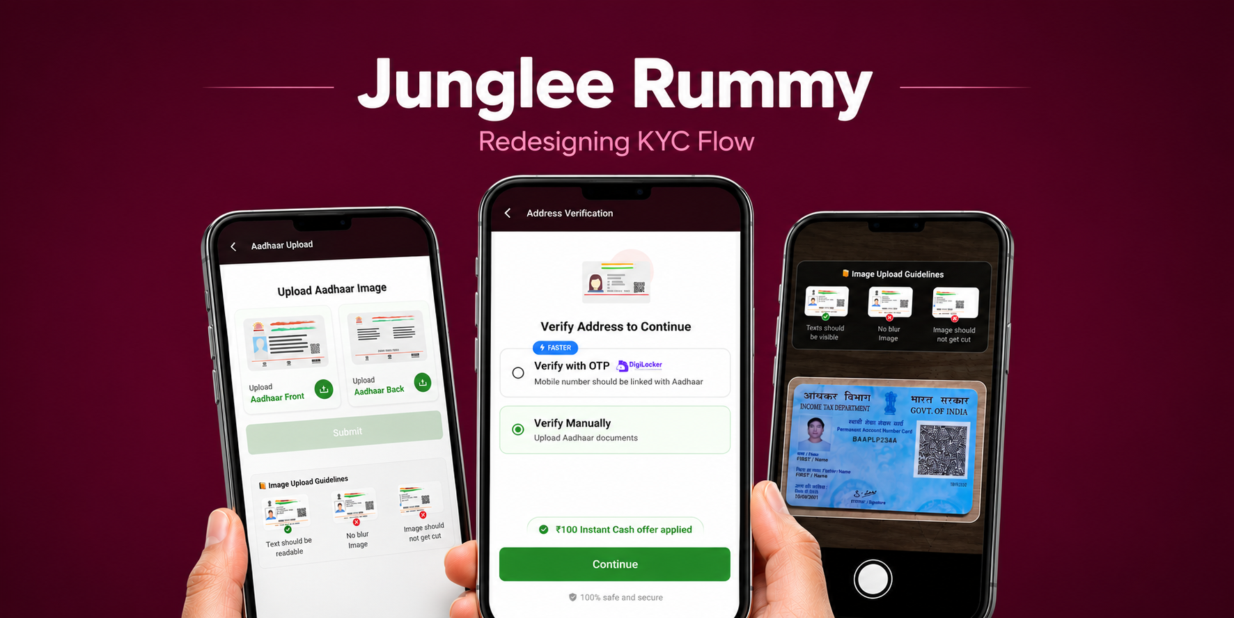 Junglee Rummy KYC redesign thumbnail